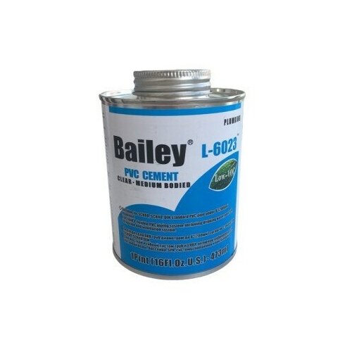 Клей для труб ПВХ Bailey L-6023 946 мл клей l 6023 473ml bailey для пвх труб