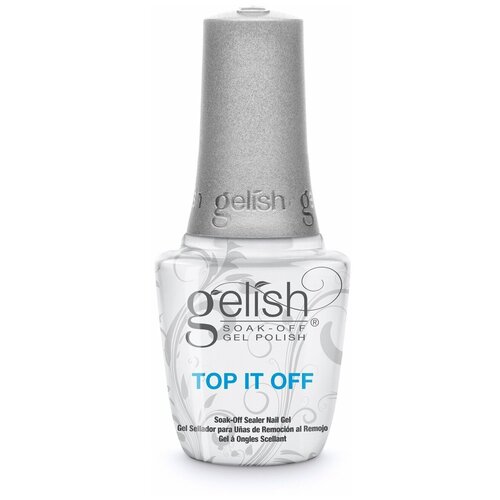 GELISH Верхнее покрытие Top It Off, бесцветный, 15 мл, 100 г