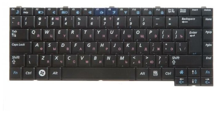 Клавиатура для ноутбука Samsung P500 P510 P560 R58 R60 R60 R70 R503 R505 R508 R509 X60 pn BA59-02295L 2350₽