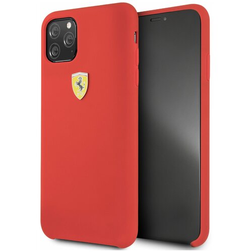 фото Чехол ferrari для iphone 11 pro max on- track silicone case hard red