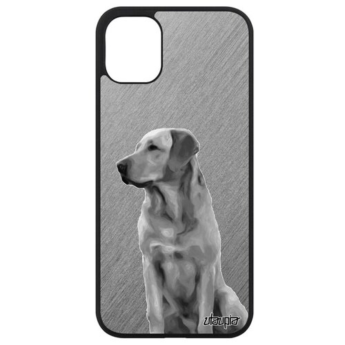 фото Противоударный чехол для мобильного // apple iphone 11 // "лабрадор" ретривер спасатель, utaupia, серый