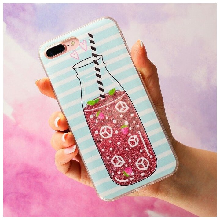 Like me Чехол - шейкер для телефона iPhone 7-8 Plus Lemonade, 15,8x7,7 см