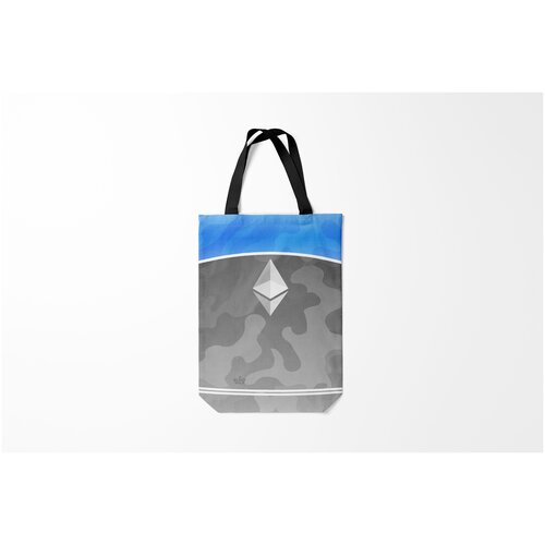 фото Сумка-шоппер / 31х42 см / мемы / биткоин и другие криптовалюты black milk ethereum эфириум burnettie