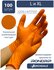 Нитриловые перчатки ARCHDALE IRONGRIP, XL, 100шт, 50 пар, оранжев...