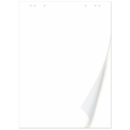 Блокнот для флипчарта BRAUBERG, 50 листов, чистые, 67,5×98 см, 80 г/ м 2 , 128648