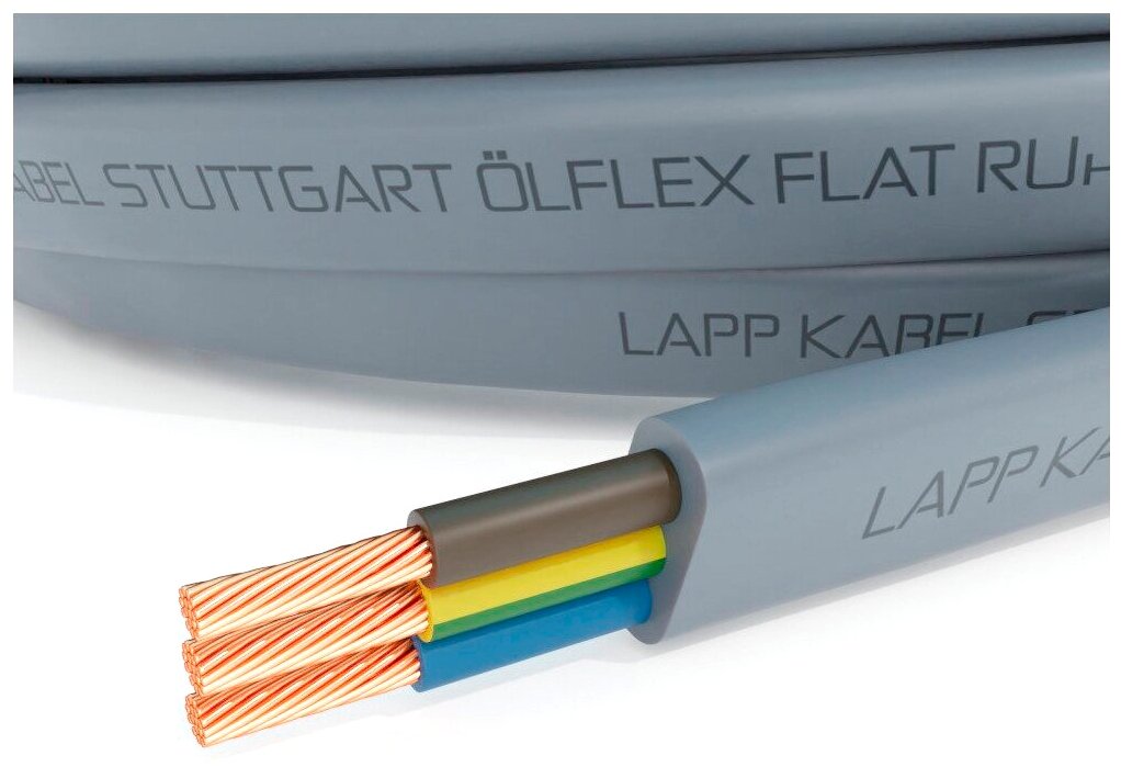 Кабель силовой FLEXICORE FLAT нг(А)-LS 3G0,75 (20м) (OLFLEX FLAT RU нг(А)-LS 3G0,75 (20м)) (3120000177) | код. | LAPP ( 1м. ) - фотография № 5