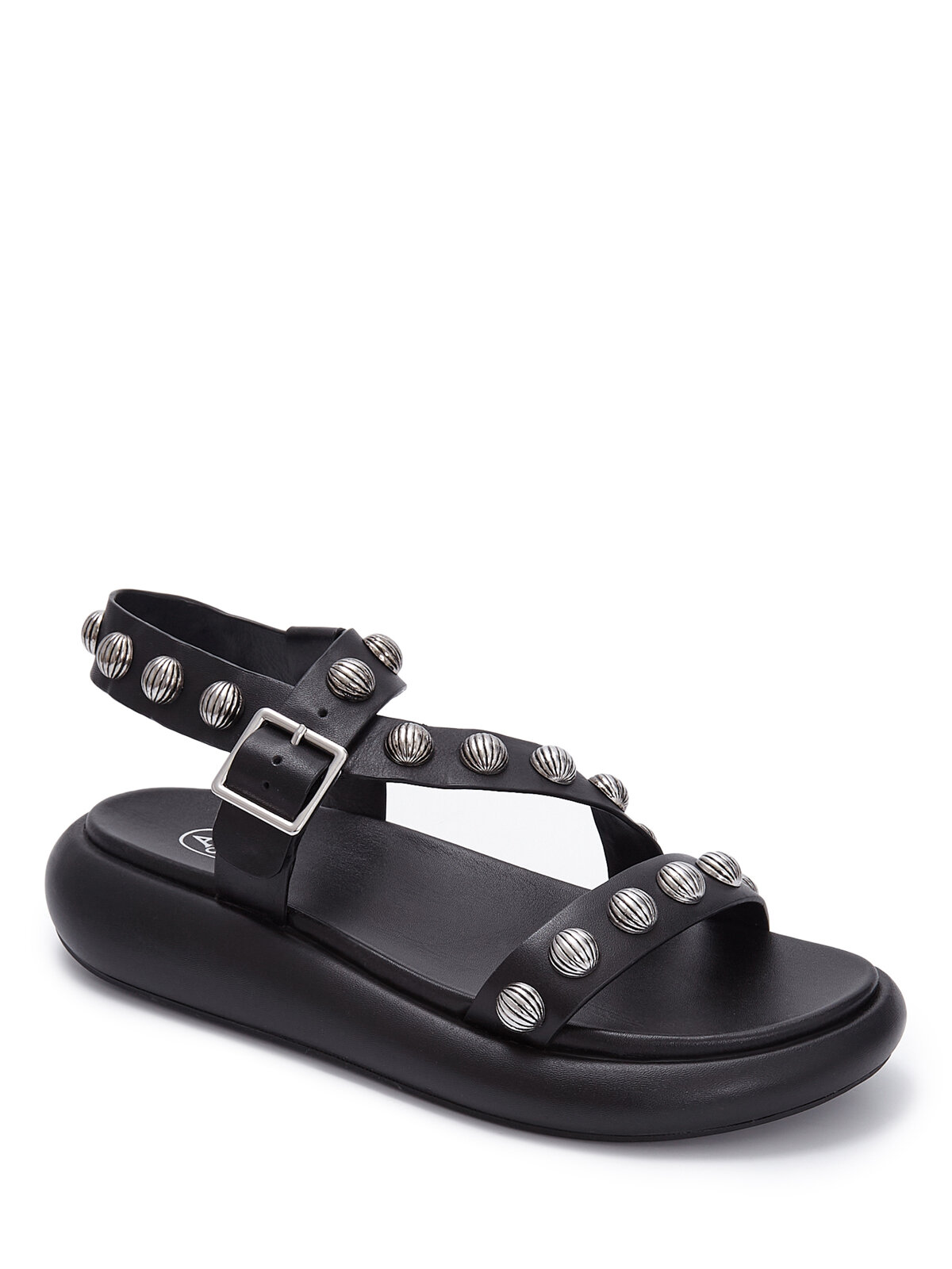 Сандалии ASH VISION, размер 36, черный/серебряный — фото 1