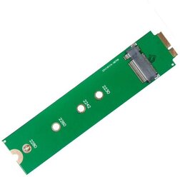 Адаптер SSD - M.2 (NGFF) SSD для Apple MacBook Air 11 13 A1370 A1369, Late 2010 Mid 2011 (зеленый) (6+12Pin) big (adapter)
