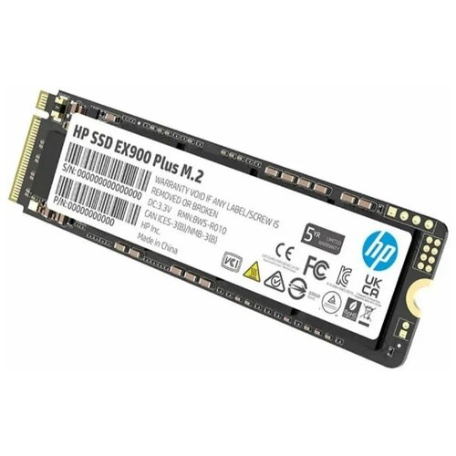 SSD-диск M.2 HP 512Gb EX900 Plus Series 35M33AA (PCI-E 3.0 x4, up to 3200/2200MBs, 3D NAND, 200TBW, NVMe, 22х80mm