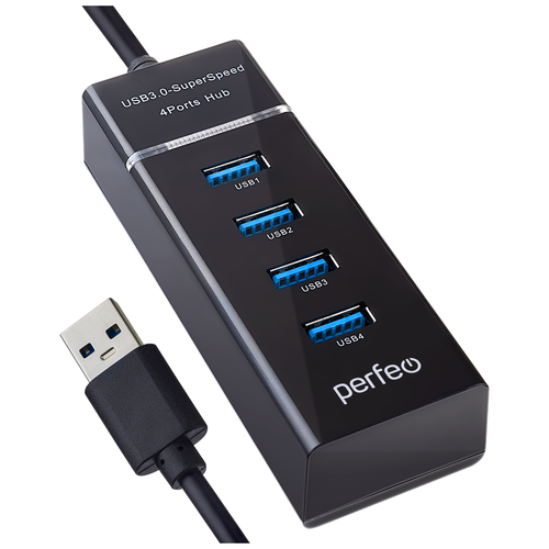 USB-HUB Perfeo 4 Port 30 PF-H031 Black чёрный 47000₽