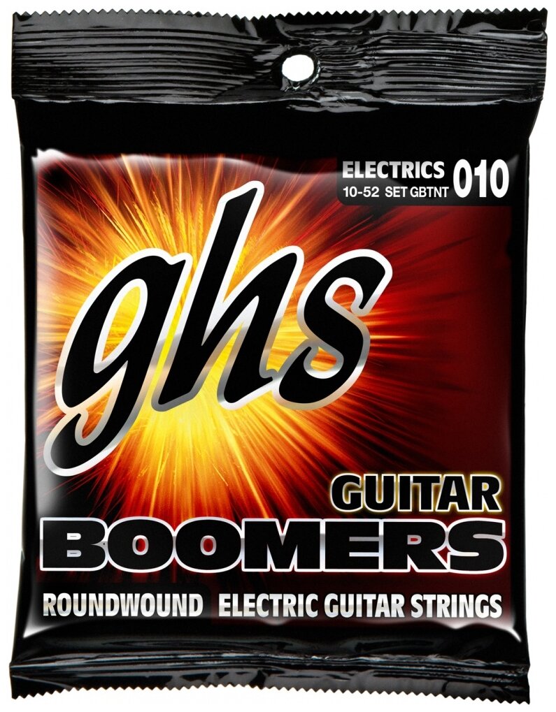 Струны для электрогитары GHS GBTNT Boomers Thick 'n' Thin 10-52