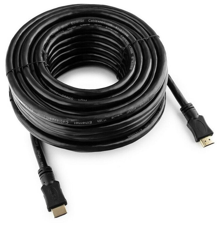 Кабель HDMI - HDMI, М/М, 15 м, v1.4, поз. р, экр, Cablexpert, CC-HDMI4-15M