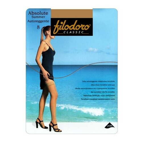 фото Чулки filodoro absolute summer 8 aut., 8 den, размер 2, nero