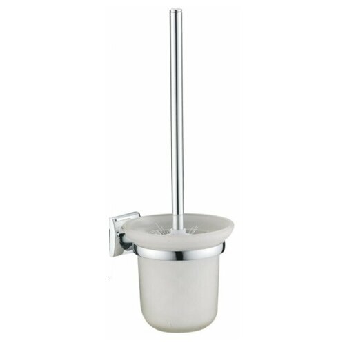 HAIBA Ершик настенный туалетный матовое стекло, хром