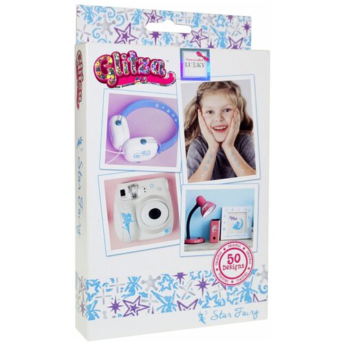 фото Набор для создания временных тату glitza art lukky звёздные феи 50 дизайнов