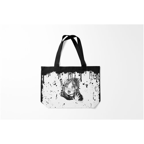 фото Сумка-шоппер / 46х35 см / аниме / ahegao ахегао с подтеками burnettie