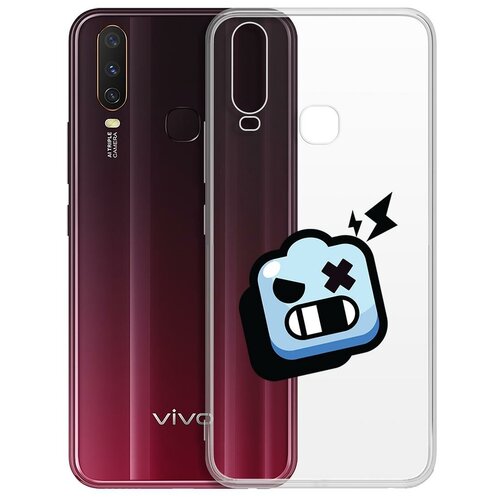 фото Чехол-накладка clear case brawl stars-роборубка для vivo y11/y12/y17 krutoff group