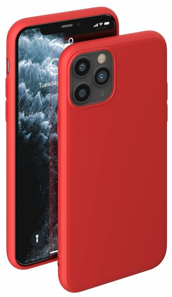 Чехол Gel Color Case Basic для Apple iPhone 11 Pro красный Deppa 87227