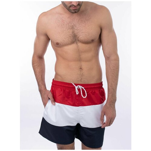 Плавательные шорты трехцветные летние весенние колорблок с сеткой внутри размер S 2390₽