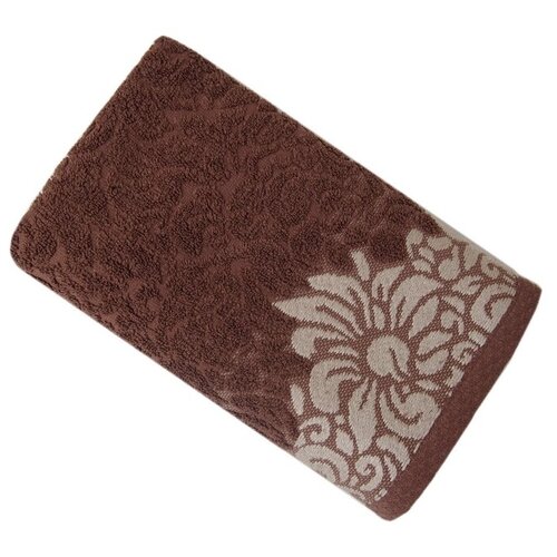 фото Tana home collection полотенце sandra цвет: тёмно-коричневый (70х140 см) br41966