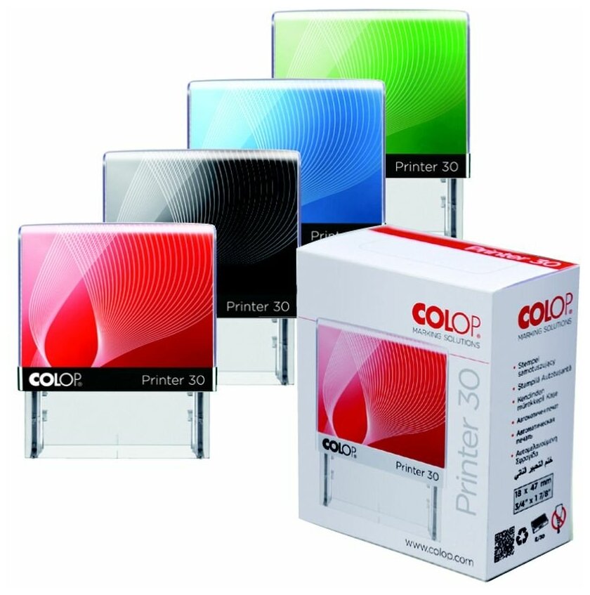 Оснастка Colop Printer 20 Standart для печати, штампа, факсимиле. Поле: 38х14 мм. — фото 3