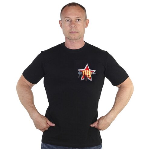 фото Футболка спецназ вв рф черная, 48 без бренда