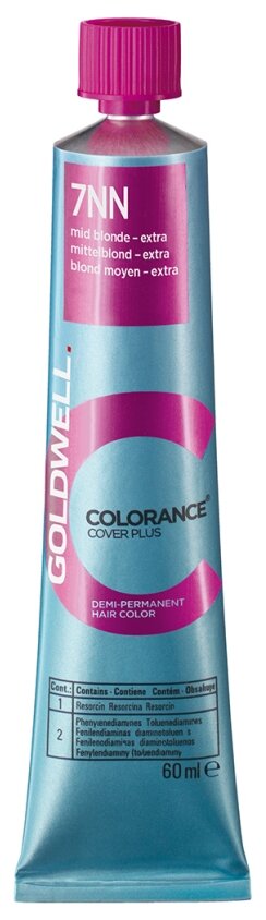 Goldwell Colorance Cover Plus тонирующая крем-краска для волос, 7NN русый экстра, 60 мл