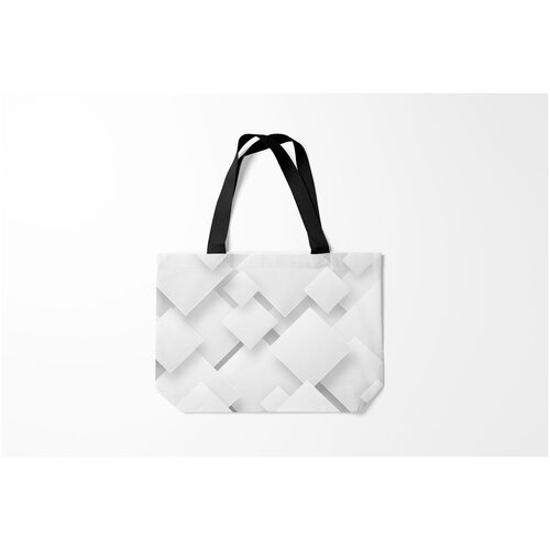 фото Сумка-шоппер / 46х35 см / тренды / абстракция геометрическая burnettie