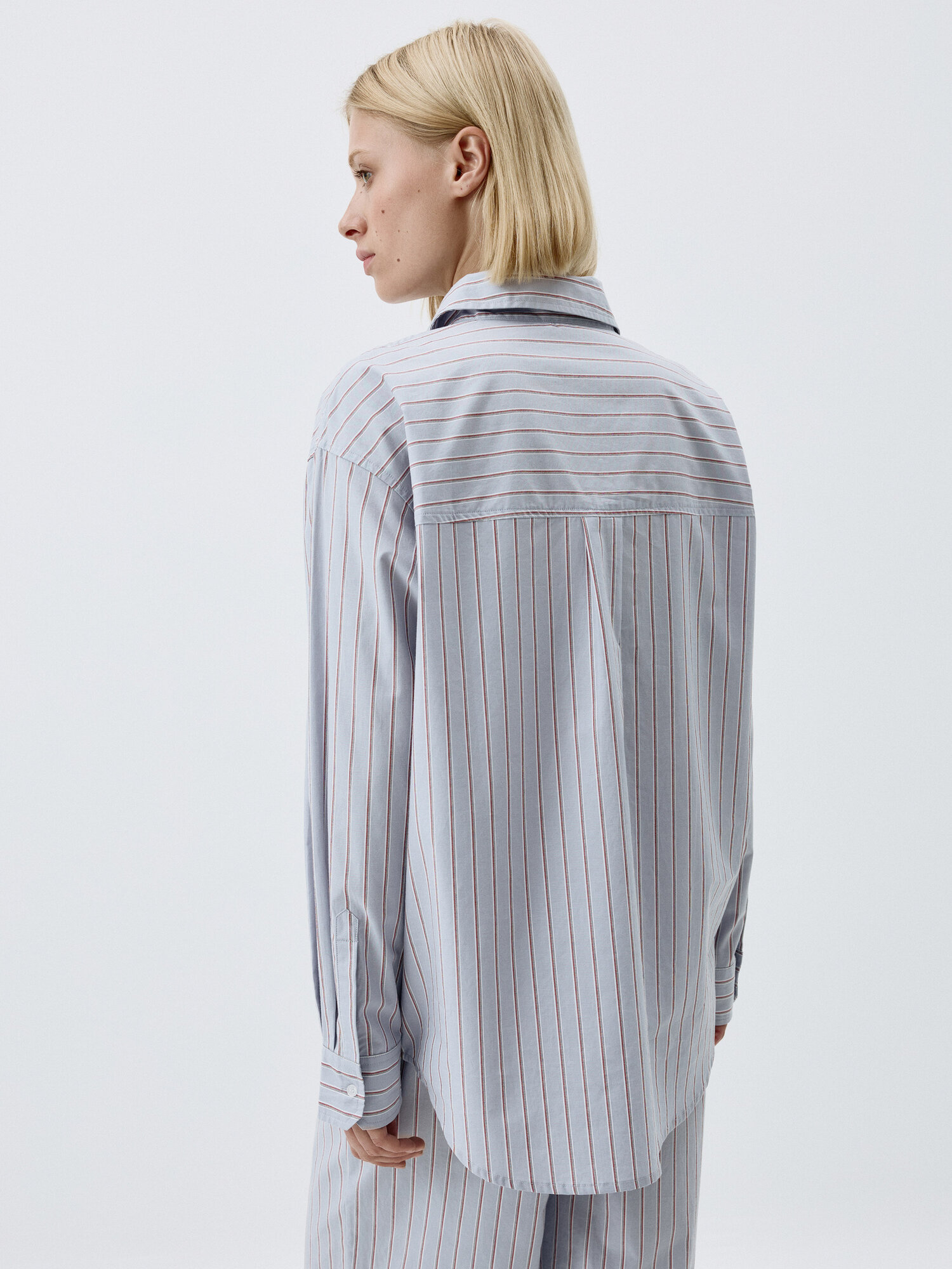 Рубашка Sela, размер S INT, Синий принт — фото 1