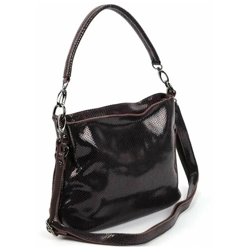 фото Женская кожаная сумка 4021 х23 кофе (110082) fuzi house