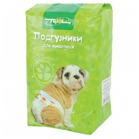 Подгузники Триол для собак XS 22 шт, 2-4 кг