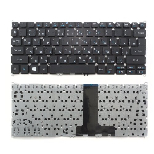 Клавиатура для ноутбука Acer Aspire ES1-132 черная без рамки 1080₽