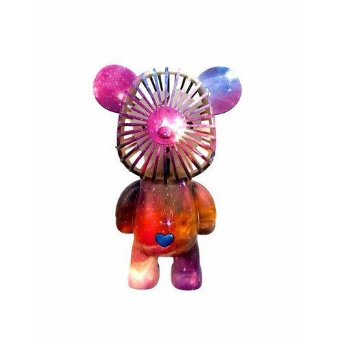 Портативный настольный мини-вентилятор вентилятор переносной с 3-мя скоростями игрушка bearbrick 647₽