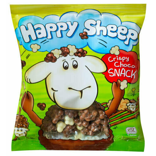 Конфеты Zentis Микс хрустящих шариков Happy Sheep, 100 г, 5 шт