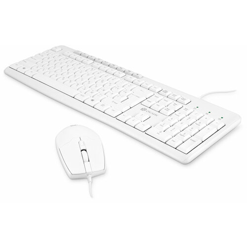 комплект oklick keyboard Клавиатура + мышь OKLICK S650 клав: белый мышь: белый USB (1875257)