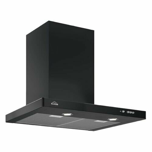 Вытяжка каминная Elikor Квадра 60П-650-К3Д антрацит кнопочное управление 210265 1664500₽