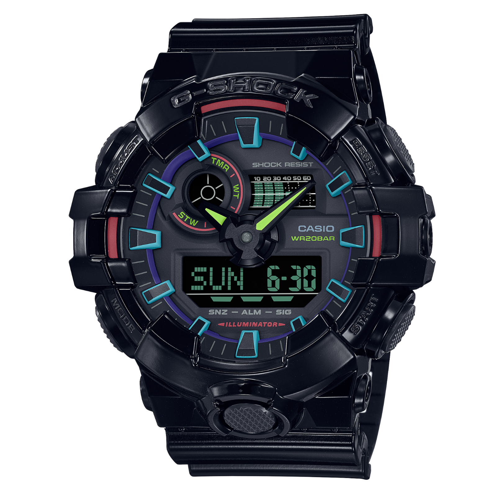 Наручные часы CASIO G-Shock GA-700RGB-1A