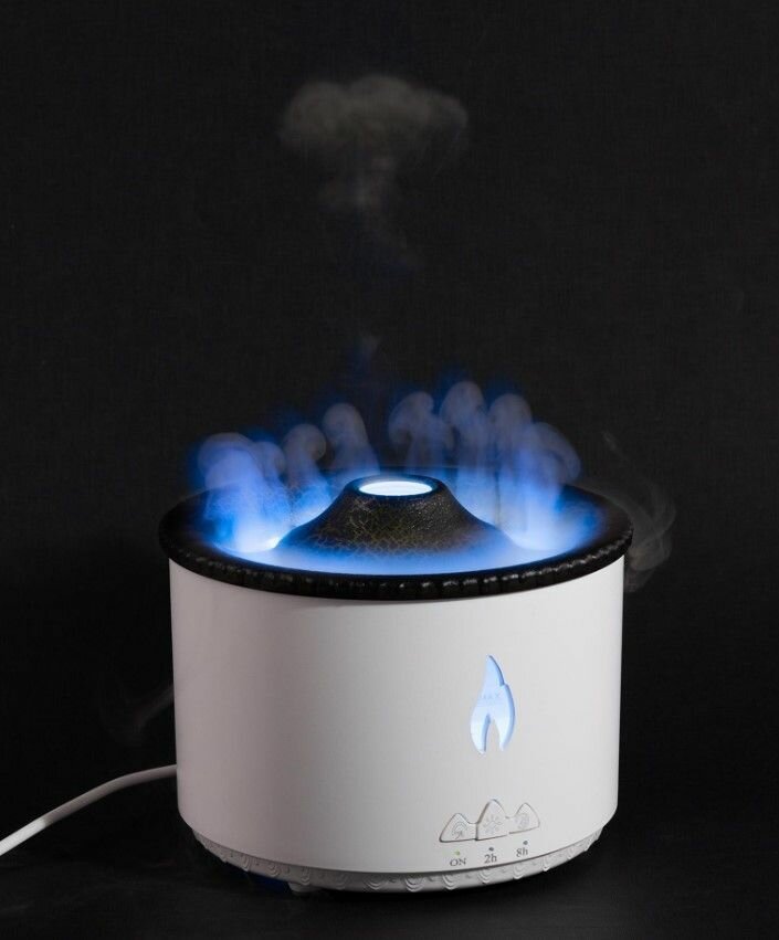 Аромадиффузор увлажнитель воздуха Вулкан с подсветкой белый - фотография № 5