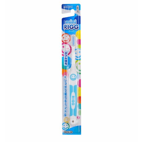 Зубные щетки EBISU Зубная щетка для детей от 3-х лет. С комбинированным ворсом и прорезиненной ручкой. Средней жесткости