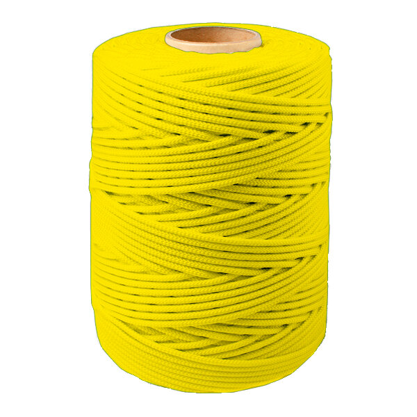 Шнур плетеный "Универсал" 2,5 мм (1000 м) на бобине (тест 40 кг) жёлтый