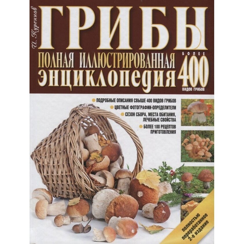 Книга Мартин Грибы. Полная иллюстрированная энциклопедия. Грибы. Более 400 видов грибов. 2020 год, Куреннов И.