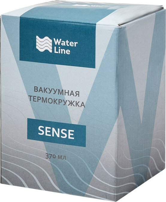 Вакуумная термокружка Waterline Sense, серебристый - фотография № 5