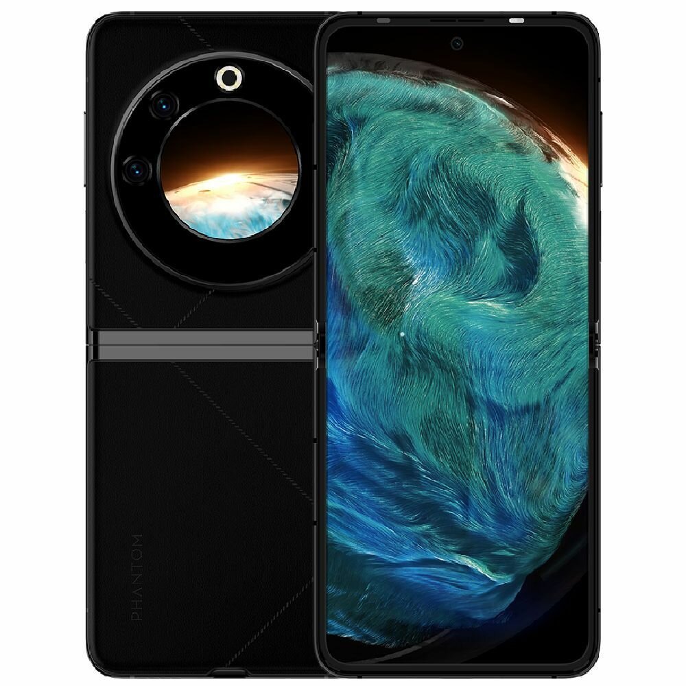 Смартфон Tecno Phantom V Flip 8+256 Гб, черный