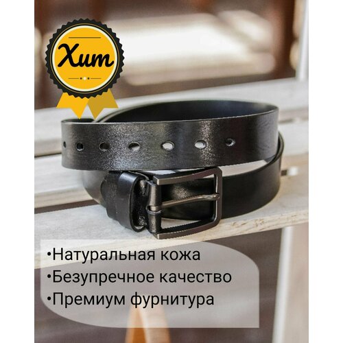 фото Ремень dierhoff, размер 120, черный