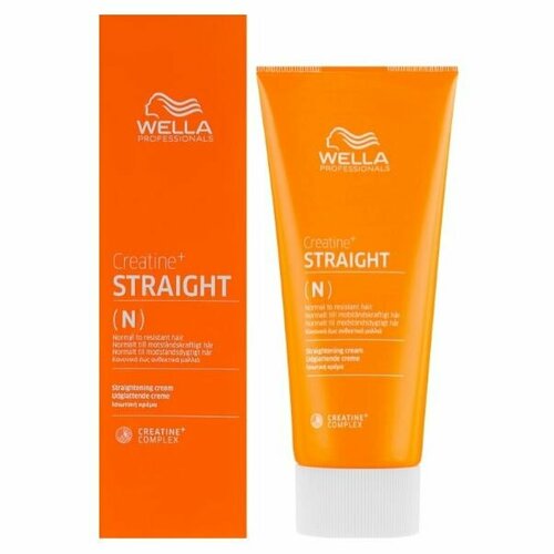 Крем Wella Professionals Creatine+ Creatine+ Straight N, Крем для перманентного выпрямления волос нормальных и непослушных волос, 200 мл wella набор для объема нормальных и тонких волос