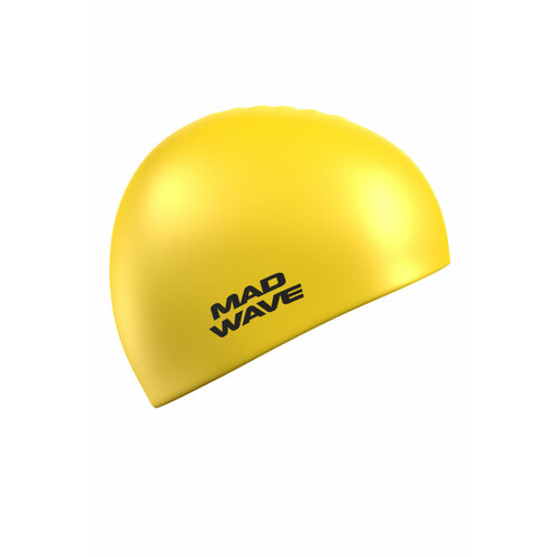 Шапочка для плавания MAD WAVE Intensive Big, Желтый