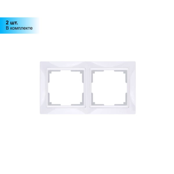 (2 шт.) Werkel Snabb Basic Белый Рамка 2-местная WL03-Frame-02 a036626