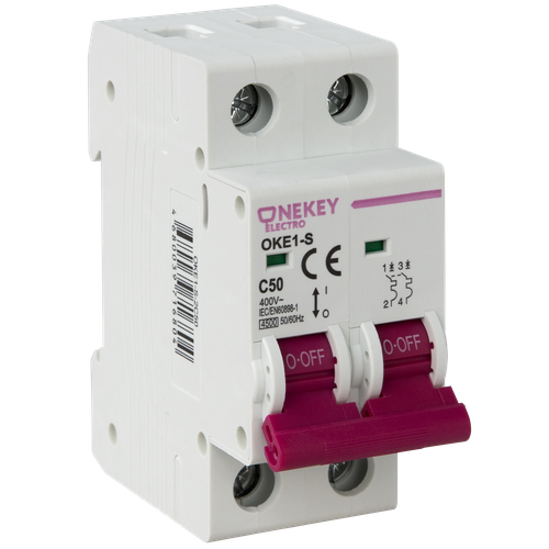 Автоматический выключатель 2P 4,5kA С-50A 2M Havells