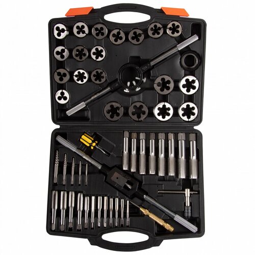 Набор метчиков и плашек SK-5 M6-M24, кейс, 51 предмет AFFIX AF35100051C 2pcs hss metric thread tap and die set m12 m13 m14 m15 m16 m17 m18 m20 round dies fine screw taps suit m4 m5 m6 m7 m8 m9 m10 m11