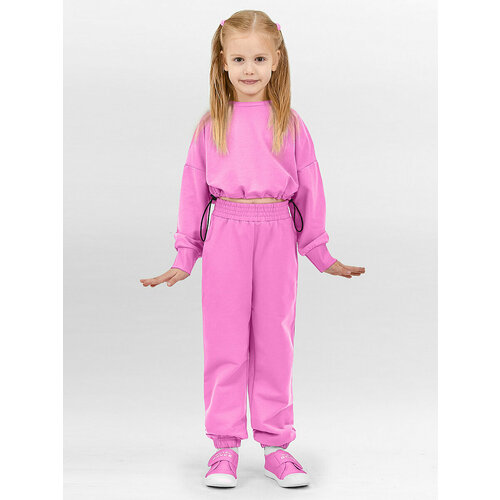 Комплект одежды KETMIN, толстовка и брюки, спортивный стиль, размер 152, розовый